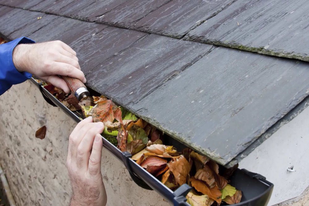 Hausmeisterservice – Dachrinne reinigen
